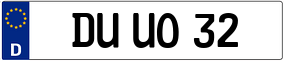 Trailer License Plate